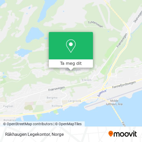 Råkhaugen Legekontor kart
