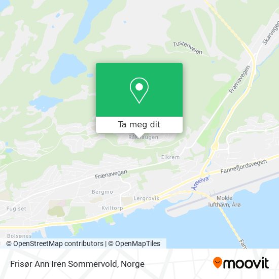 Frisør Ann Iren Sommervold kart