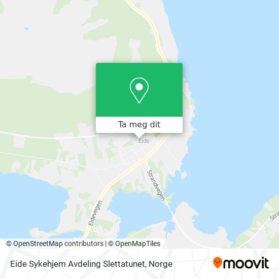 Eide Sykehjem Avdeling Slettatunet kart