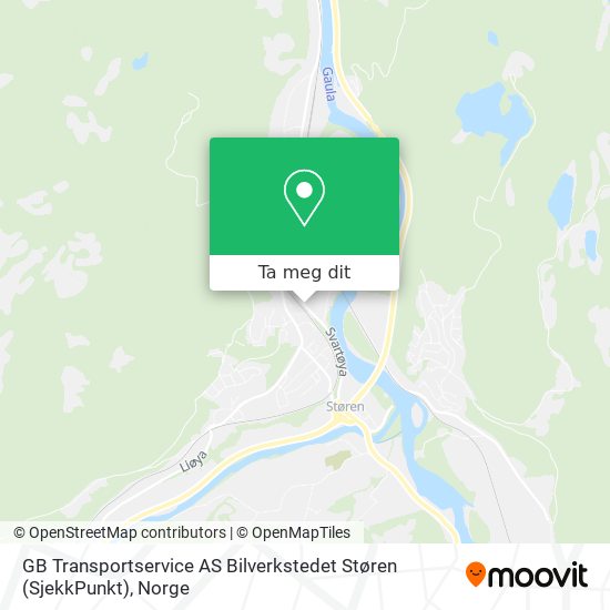 GB Transportservice AS Bilverkstedet Støren (SjekkPunkt) kart