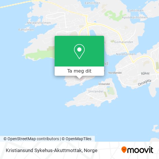 Kristiansund Sykehus-Akuttmottak kart