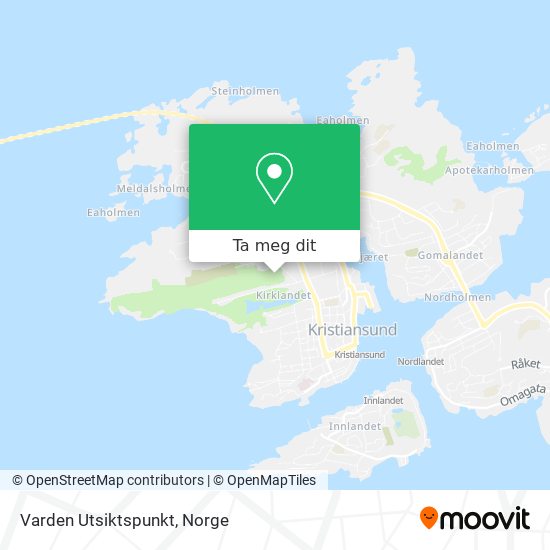 Varden Utsiktspunkt kart
