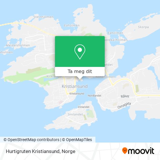 Hurtigruten Kristiansund kart