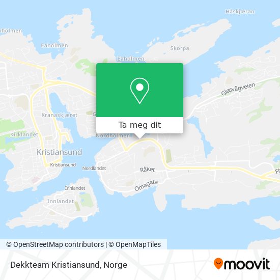 Dekkteam Kristiansund kart