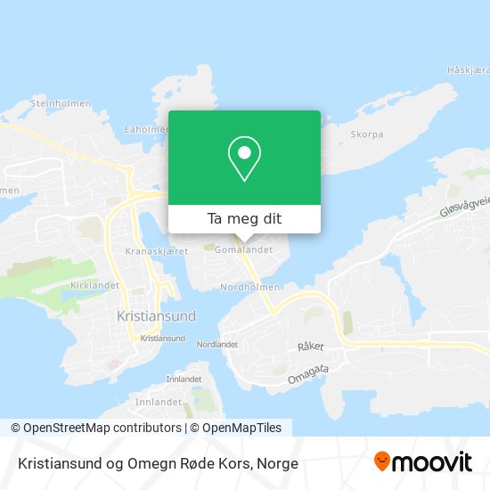 Kristiansund og Omegn Røde Kors kart
