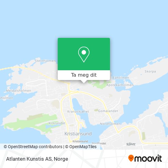 Atlanten Kunstis AS kart