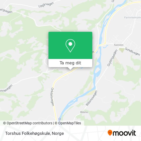 Torshus Folkehøgskule kart