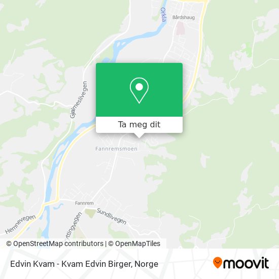 Edvin Kvam - Kvam Edvin Birger kart