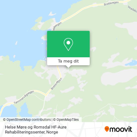 Helse Møre og Romsdal HF-Aure Rehabiliteringssenter kart