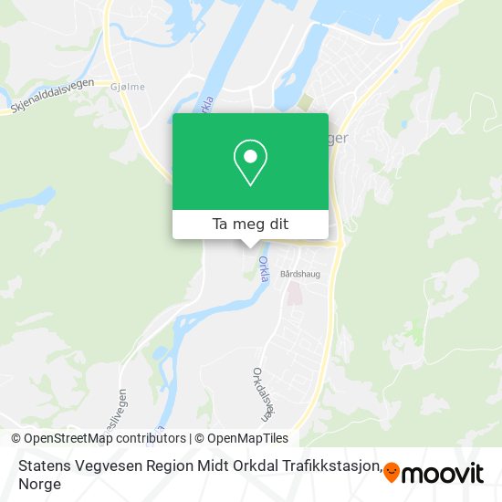 Statens Vegvesen Region Midt Orkdal Trafikkstasjon kart