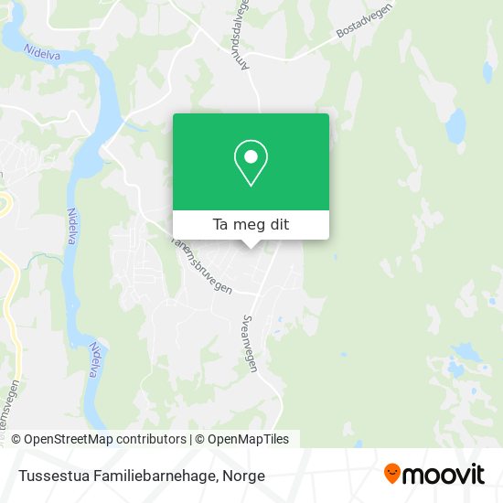 Tussestua Familiebarnehage kart
