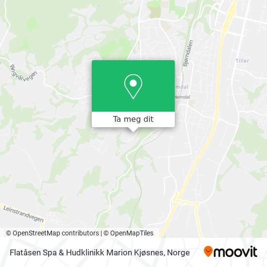 Flatåsen Spa & Hudklinikk Marion Kjøsnes kart