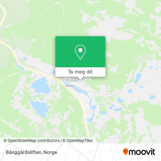 Bånggårdsliften kart