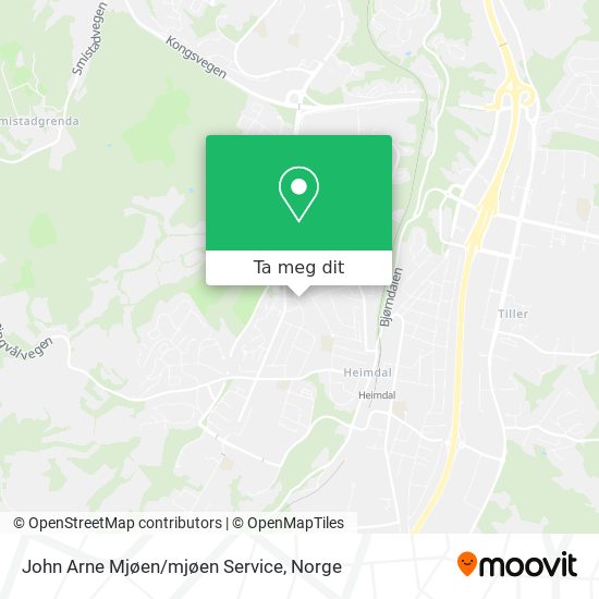 John Arne Mjøen/mjøen Service kart