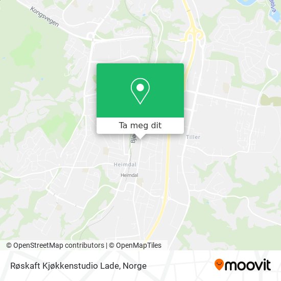 Røskaft Kjøkkenstudio Lade kart