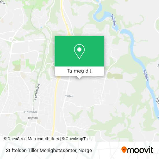 Stiftelsen Tiller Menighetssenter kart