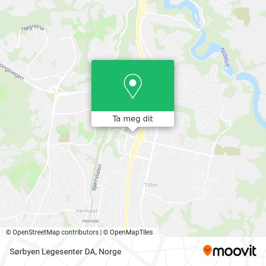Sørbyen Legesenter DA kart