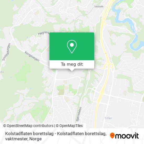 Kolstadflaten borettslag - Kolstadflaten borettslag, vaktmester kart