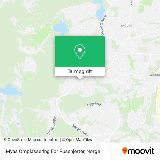 Myas Omplassering For Pusehjerter kart