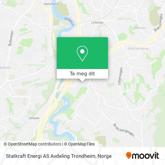 Statkraft Energi AS Avdeling Trondheim kart