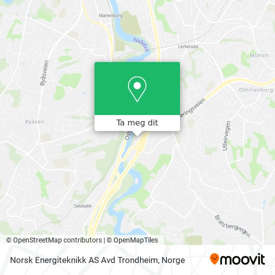 Norsk Energiteknikk AS Avd Trondheim kart