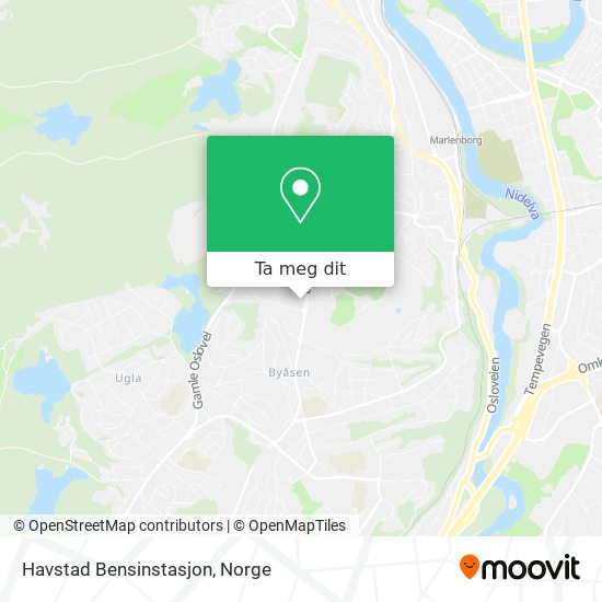 Havstad Bensinstasjon kart