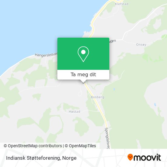 Indiansk Støtteforening kart