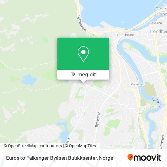 Eurosko Falkanger Byåsen Butikksenter kart