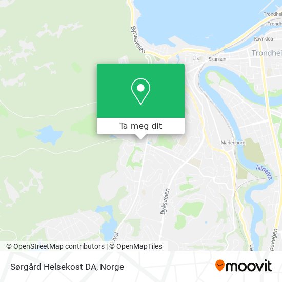 Sørgård Helsekost DA kart