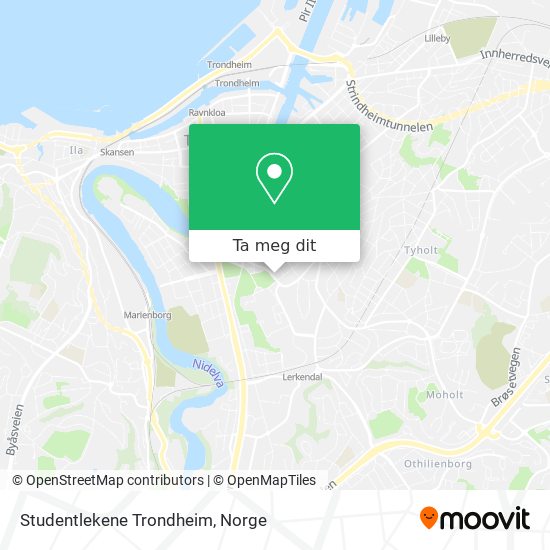Studentlekene Trondheim kart