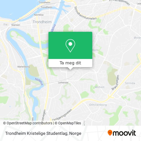 Trondheim Kristelige Studentlag kart
