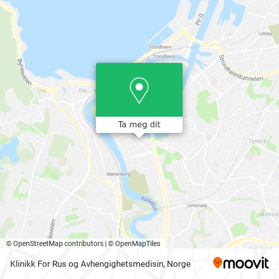 Klinikk For Rus og Avhengighetsmedisin kart