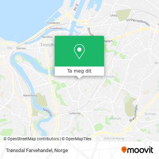 Trønsdal Farvehandel kart