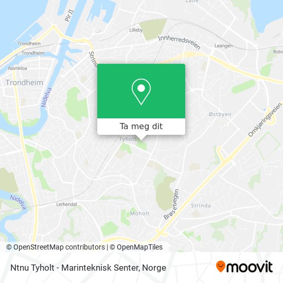 Ntnu Tyholt - Marinteknisk Senter kart