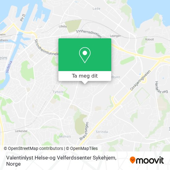 Valentinlyst Helse-og Velferdssenter Sykehjem kart