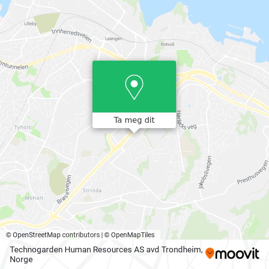 Technogarden Human Resources AS avd Trondheim kart