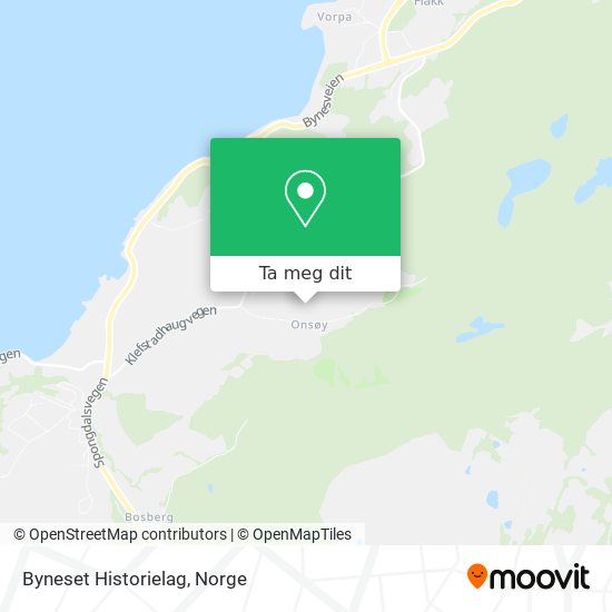 Byneset Historielag kart