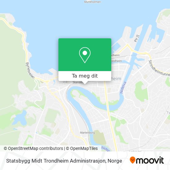 Statsbygg Midt Trondheim Administrasjon kart