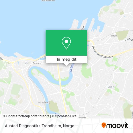 Austad Diagnostikk Trondheim kart