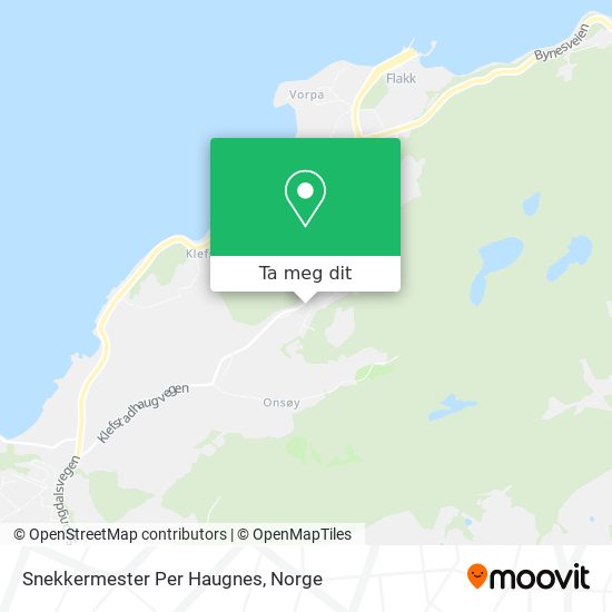 Snekkermester Per Haugnes kart