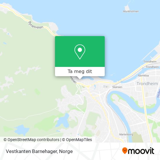 Vestkanten Barnehager kart