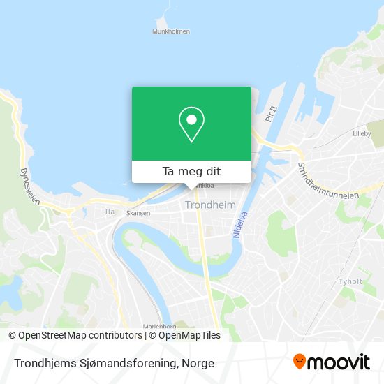 Trondhjems Sjømandsforening kart