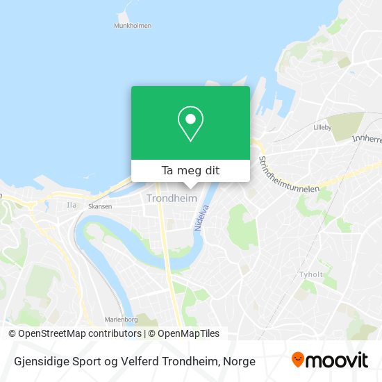Gjensidige Sport og Velferd Trondheim kart