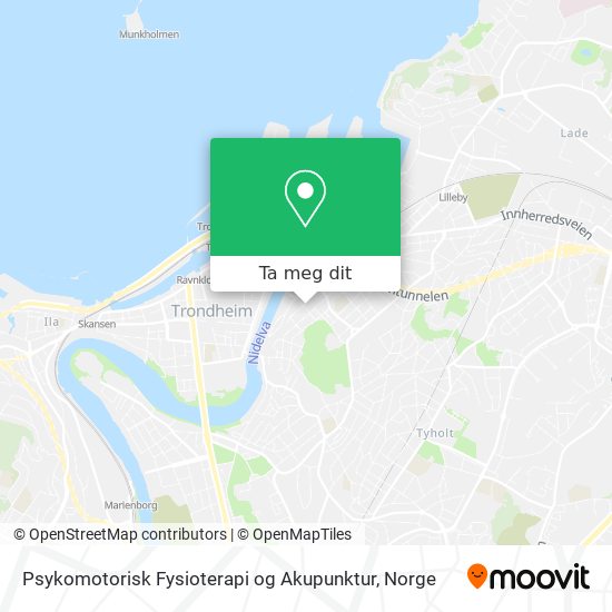 Psykomotorisk Fysioterapi og Akupunktur kart