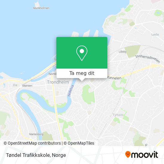 Tøndel Trafikkskole kart