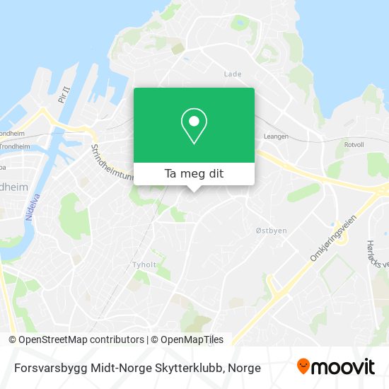 Forsvarsbygg Midt-Norge Skytterklubb kart