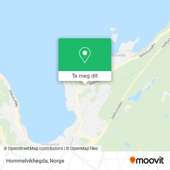 Hommelvikhøgda kart