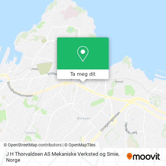 J H Thorvaldsen AS Mekaniske Verksted og Smie kart