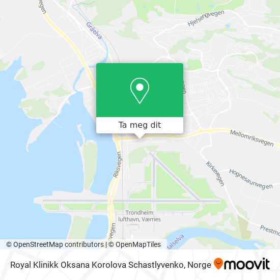 Royal Klinikk Oksana Korolova Schastlyvenko kart