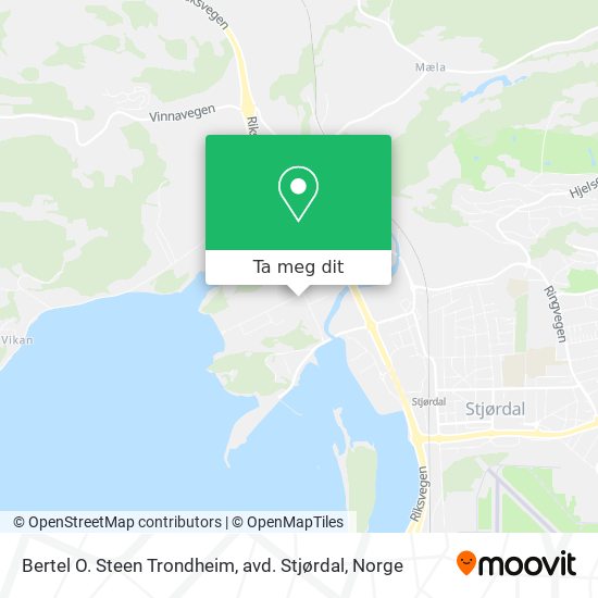 Bertel O. Steen Trondheim, avd. Stjørdal kart